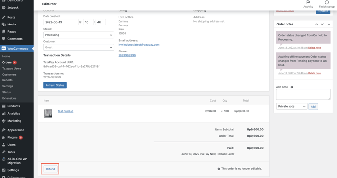 woocommerce refund 1